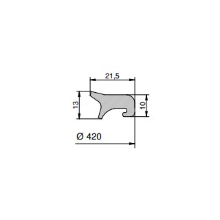 Mannlochdichtung für Modell T1/400-4V/400-TV/400  (G/T400)