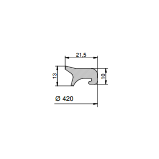 Mannlochdichtung G/T400 EPDM GREY RAL 7040 -15°/ 90°C