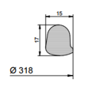 Mannlochdichtung 96470 für Modell 210, 215, 240 und...