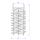 Edelstahl- Kühlschlange mit 3/4" Innengewinden  Durchmesser 275mm  Höhe 559mm  0,6m²  1.4301