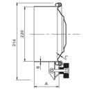 Domdeckel 422 RUND 220mm