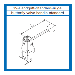 Scheibenventil Handgriff Standard