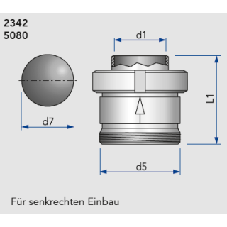 Edelstahl Kugelrückschlagventil