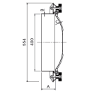 Domdeckel 424 RUND 400mm