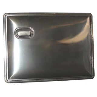 Edelstahltürchen 170 ECKIG 590x440mm  isoliert