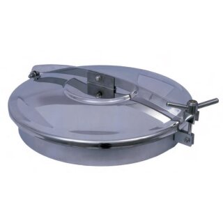 Domdeckel 456 RUND 600mm sterilisierbar mit Schwenk- und Seitenöffnung