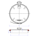 Domdeckel 494 RUND 400mm