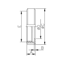 Nutmutter für Milchrohrverschraubungen DN40  1.4301