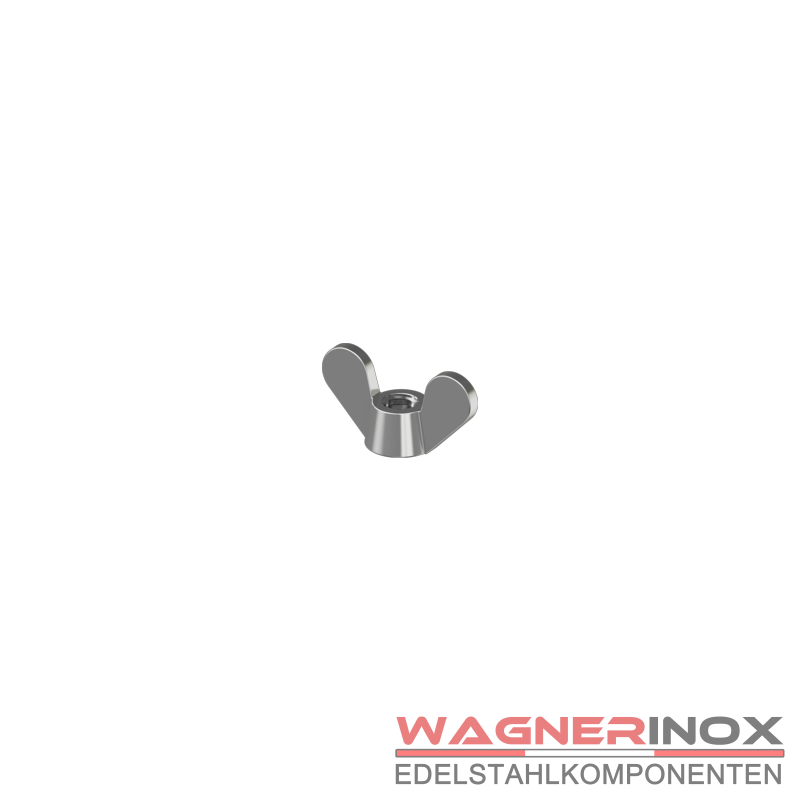 Flügelmuttern DIN 315 Messing M4 - 10 Stück Deutsche Form Goldfarben