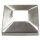 Abdeckrosette Edelstahl V2A quadratisch 105mm x 105mm, Mittelloch 40 x 40mm