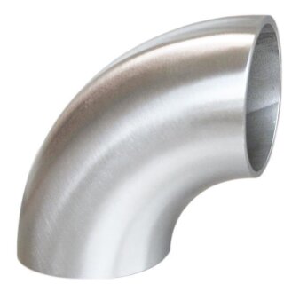 Einschweißbogen 90° für Rohr 48,3mm  Edelstahl V2A geschliffen