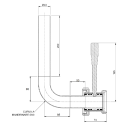 Dekantierventil NW40  V2A  DN50 IG / DN40 AG