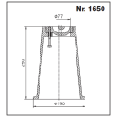 Straßenkappe starr Guss schwer HAWLE 1650 GUSS für Hausanschlusschieber