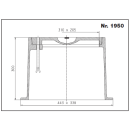 Straßenkappe starr HAWLE 1950 Guss  für Unterlfurhydranten
