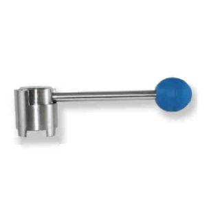 Kugelhandgriff Edelstahl für RIZZATO Scheibenventile  DN25 - DN80  frei positionierbar