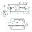 Mannloch 381L ECKIG 175x225 V2A  nach außen...