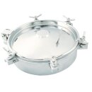 Domdeckel 520 RUND 300mm V2A mit Edelstahlflügelmuttern