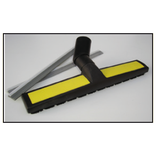 Bodenabsaugdüse 360mm breit, nur für Profiansaugrohr  D= 38mm, mit 2 Gummilippen und Bürstenleisten  (13100)