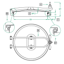 Domdeckel 1024 RUND 500mm V2A mit...