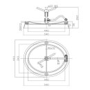 Edelstahl Türchen A18  440x340mm  Rahmen 30x12  V2A
