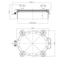 Edelstahl Türchen A28 OVAL 450x360mm  1.4404  Dichtung Silikon