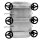 Edelstahl Türchen B1 ECKIG  740x450mm  Rahmen 70x10mm  V4A  Dichtung PARA