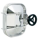 Edelstahl Türchen B5 ECKIG  420x310mm  Rahmen...