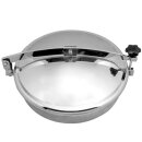 Edelstahl Domdeckel D8 RUND 420mm  Rahmenhöhe 100mm...
