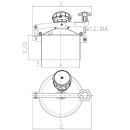 Edelstahl Domdeckel D11  V2A 150 mit Druckausgleichsventil DN50