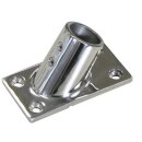 Relingfuß 60° für Rohr 22mm Edelstahl V4A...