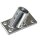 Relingfuß 60° für Rohr 22mm Edelstahl V4A  Sockelplatte: 78x43mm