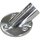 Relingfüße 30° für Rohr 25mm aus Edelstahl V4A  Sockelplattendurchmesser: 63,5mm