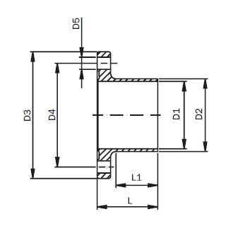 ASEPTIC Bundflansch ISO