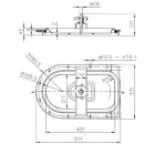 Türchen für Holzfass A19 piccola 420x210  V2A