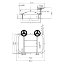 Türchen für Holzfass B21 420x310 V2A