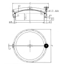 Türchen für Holzfass D17 dm 420  V2A