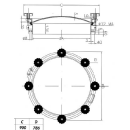 Türchen für Holzfass D18 dm 700 V2A