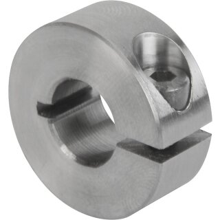 Klemmring Edelstahl geschlitzt für Welle 10mm  1.4305