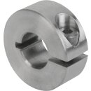 Klemmring Edelstahl geschlitzt für Welle 22mm  1.4305