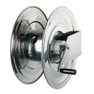 Schlauchaufroller Edelstahl manuell für max. 35 Meter Länge bei 1/2"