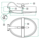 Mannloch 306 OVAL 305x430 V4A  nach innen öffnend...