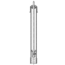 Einbaugarnitur HAWLE 9101  DN 3/4" - 2"   Rohrdeckung 2m  Hausanschlussschieber