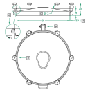 Domdeckel 523 RUND 420mm V4A  mit...