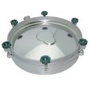 Domdeckel 520 RUND 300mm V4A  mit Kunststoffhandgriffen...