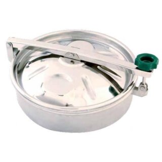 Domdeckel 564 RUND 500mm V4A  mit Edelstahlflügelmutter