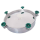 Domdeckel 580 RUND 300mm V4A mit Edelstahlflügelmuttern