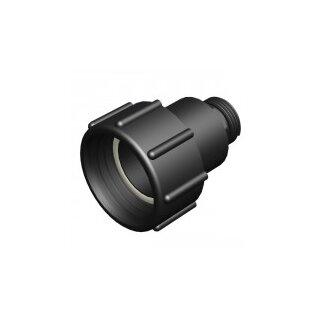 IBC Adapter S60x6 IG auf BSP 1" AG  mit Verdrehschutz  PP