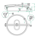 Domdeckel 959B RUND 220mm V4A mit Kunststoffhandgriff...