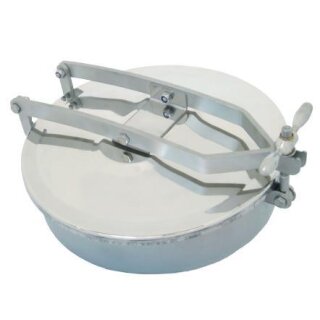 Domdeckel 1020 RUND 300mm V4A mit Edelstahlflügelmutter  Rahmen 60x2