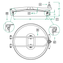 Domdeckel 1025 RUND 600mm V4A mit...
